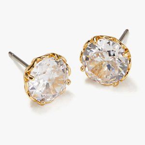 Kate Spade That Sparkle Goldtone & Crystal Stud Earrings (BRAND NEW)